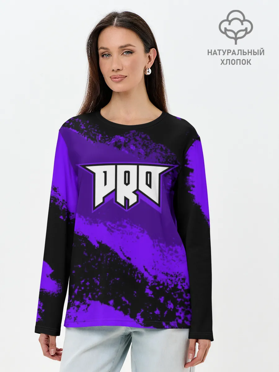 Лонгслив женский. Хлопок / pro100