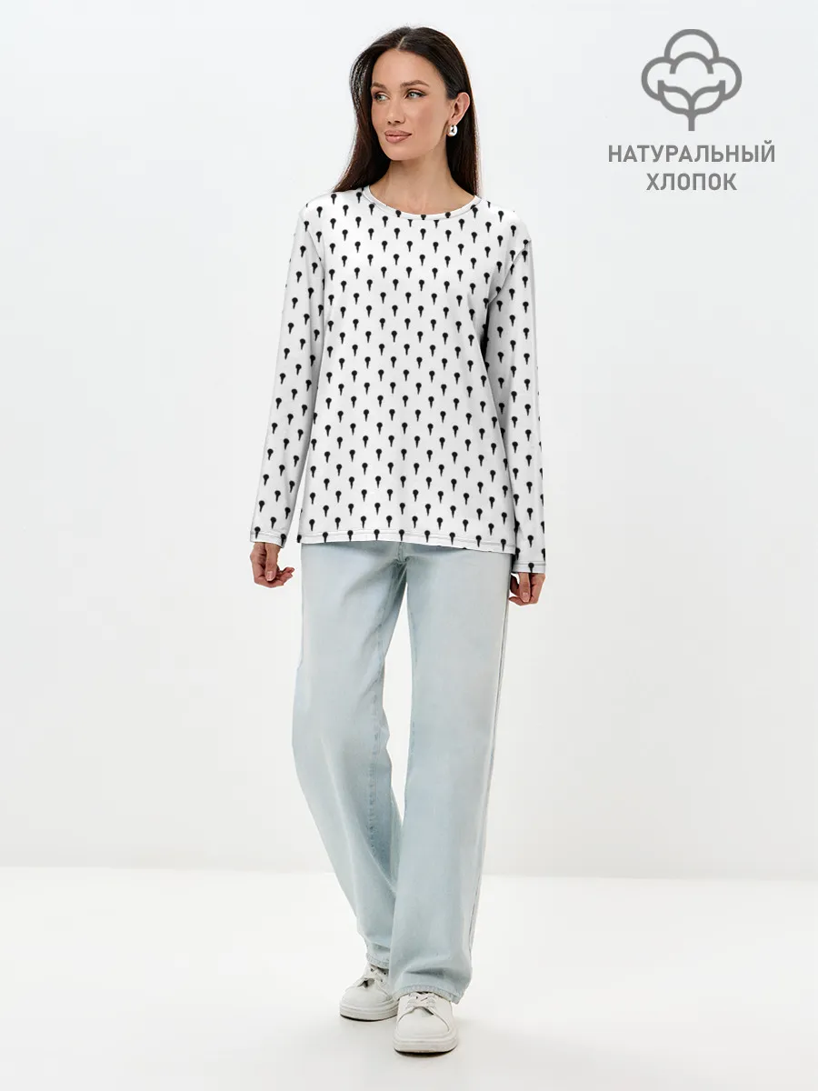 Лонгслив женский. Хлопок / Bruno Buccellati Style Ver.1