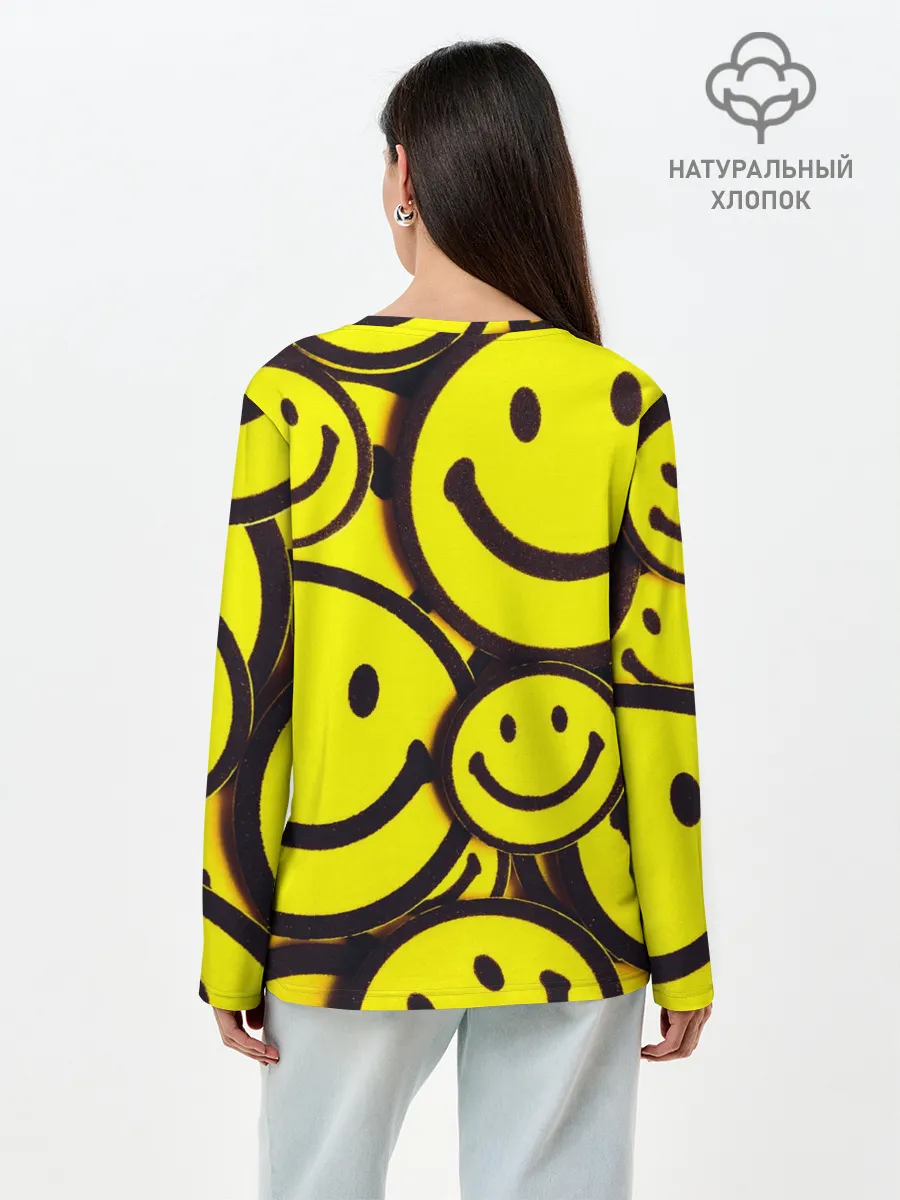 Лонгслив женский. Хлопок / Billie Eilish Выкинь Друга