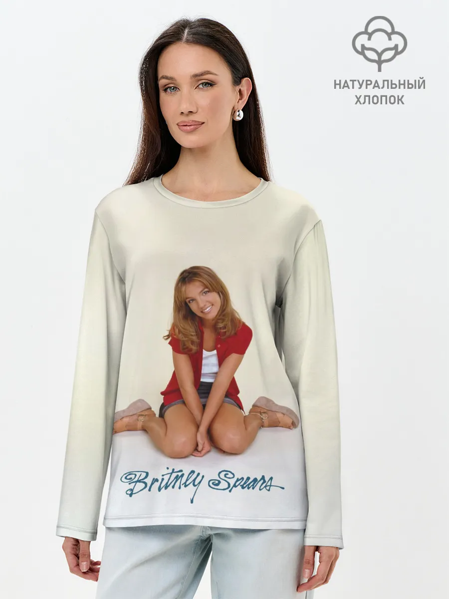 Лонгслив женский. Хлопок / Oldschool Britney