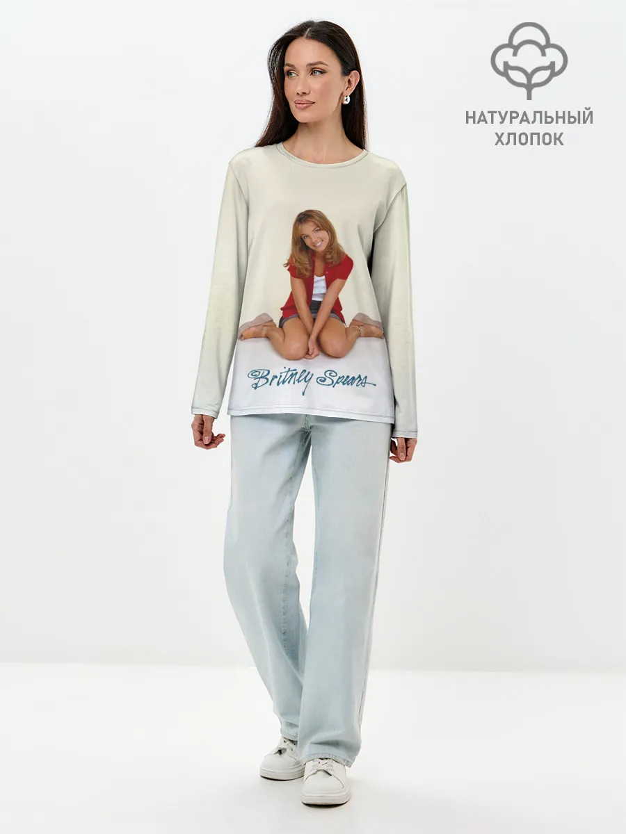 Лонгслив женский. Хлопок / Oldschool Britney