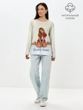 Лонгслив женский. Хлопок / Oldschool Britney