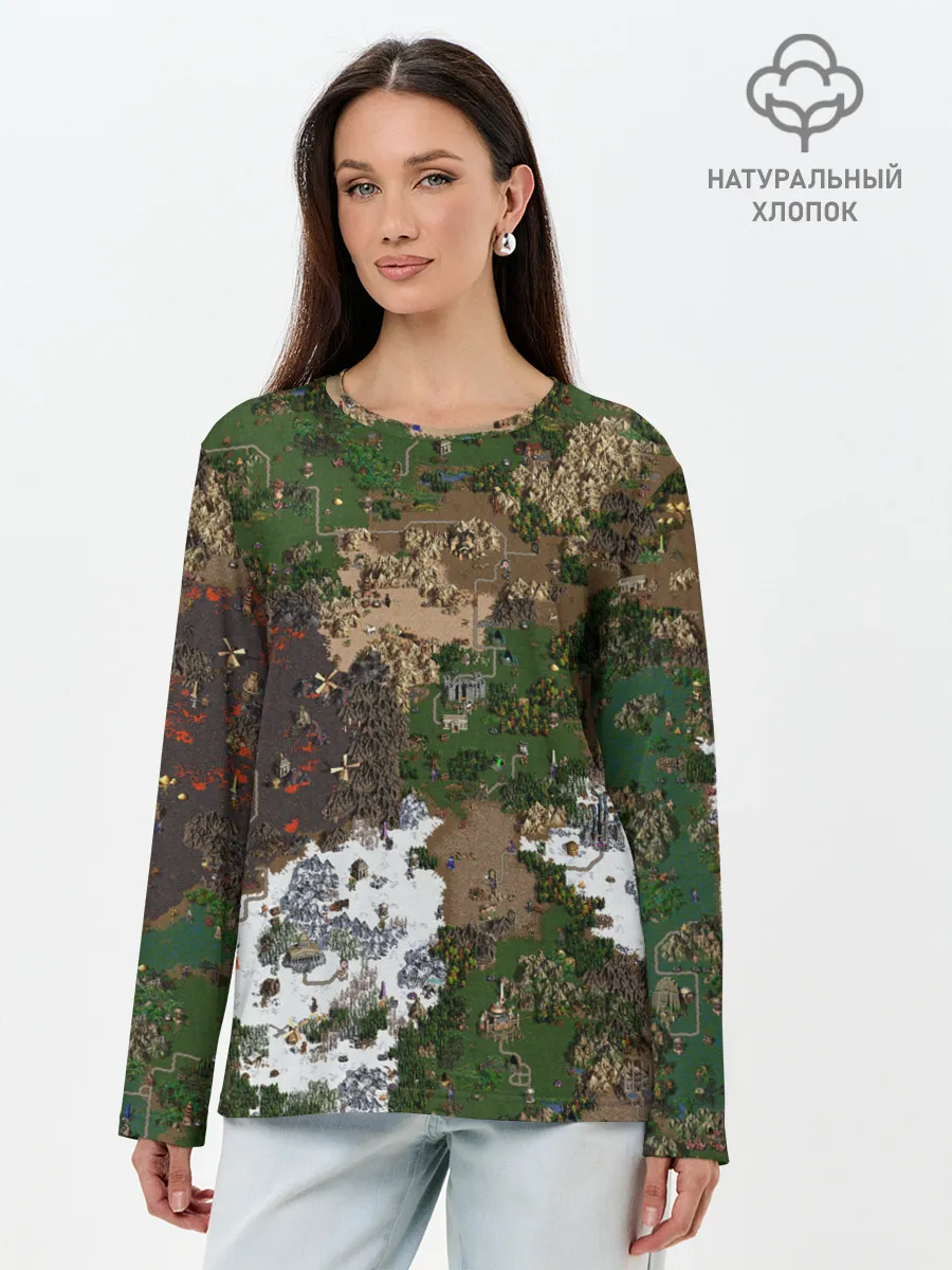 Лонгслив женский. Хлопок / Heroes III New Map