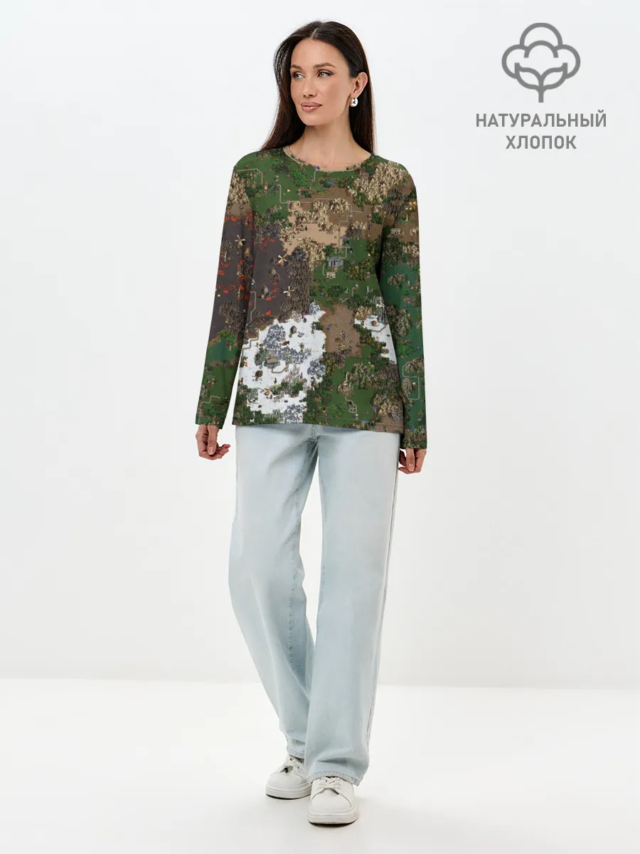 Лонгслив женский. Хлопок / Heroes III New Map