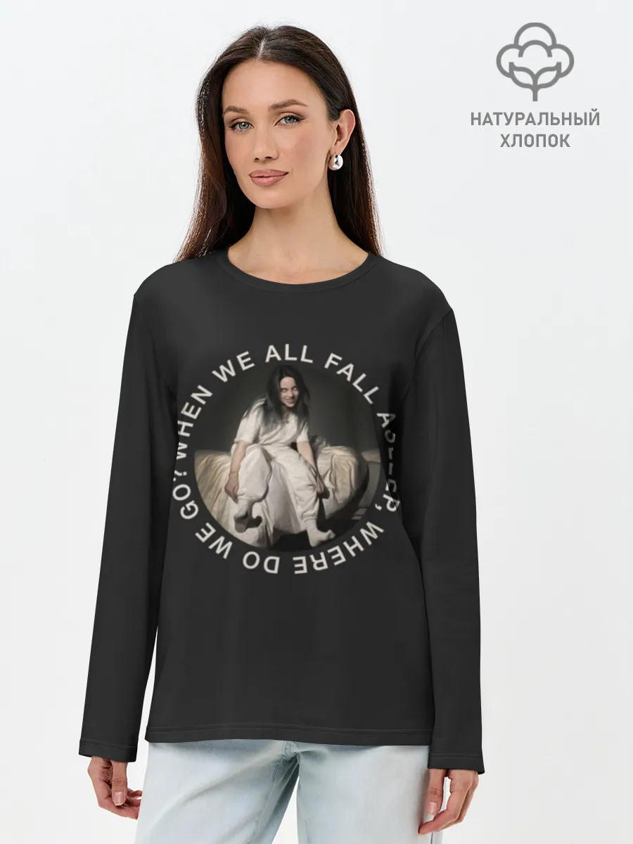 Лонгслив женский. Хлопок / Billie Eilish