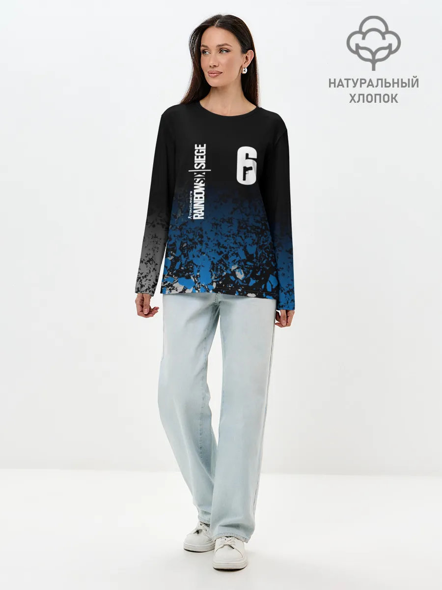 Лонгслив женский. Хлопок / RAINBOW SIX SIEGE