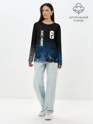 Лонгслив женский. Хлопок / RAINBOW SIX SIEGE