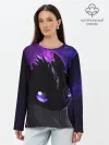 Лонгслив женский. Хлопок / ночная фурия
