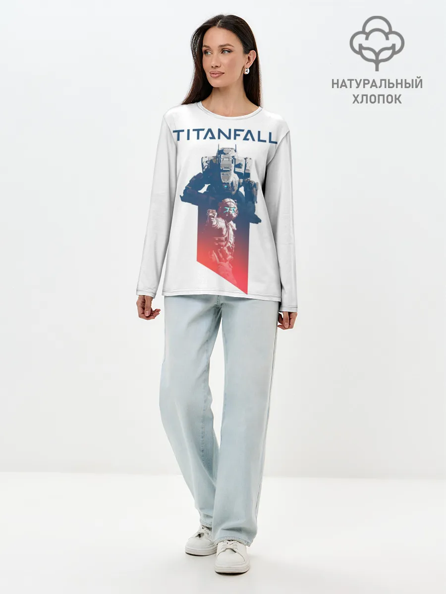 Лонгслив женский. Хлопок / Titanfall