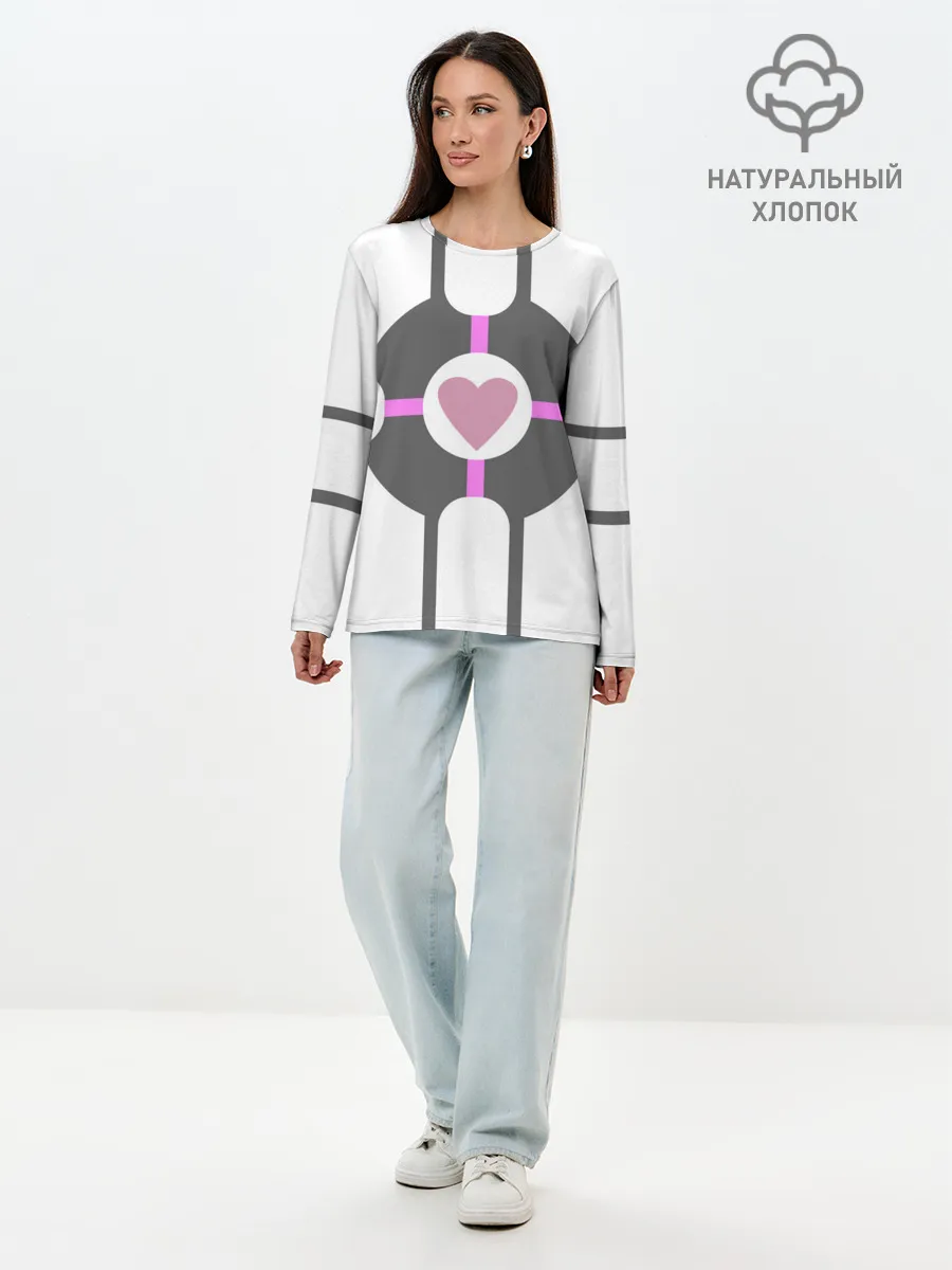 Лонгслив женский. Хлопок / Куб Компаньон