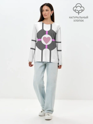 Лонгслив женский. Хлопок / Куб Компаньон