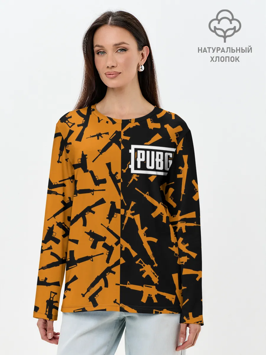 Лонгслив женский. Хлопок / PUBG 2