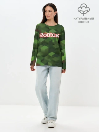 Лонгслив женский. Хлопок / Roblox