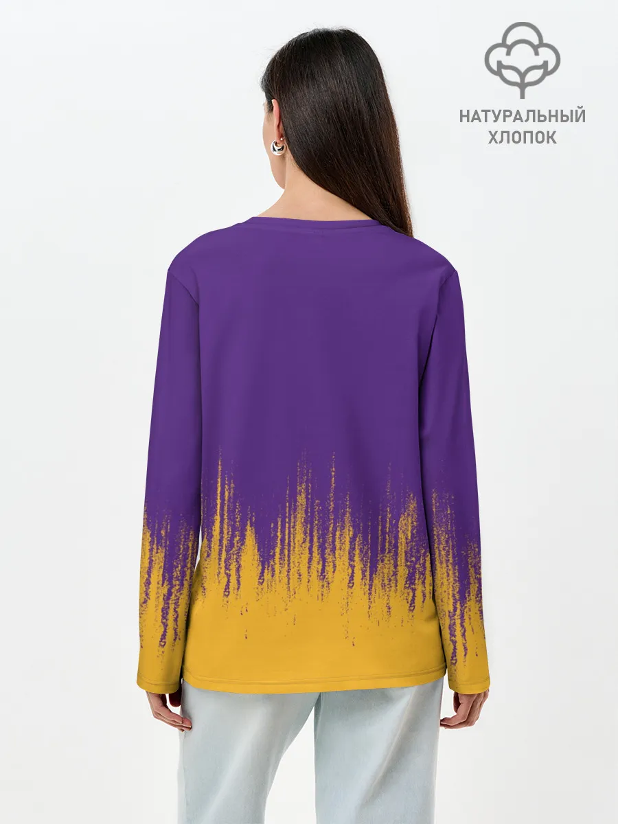 Лонгслив женский. Хлопок / LA LAKERS