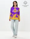 Лонгслив женский. Хлопок / LA LAKERS