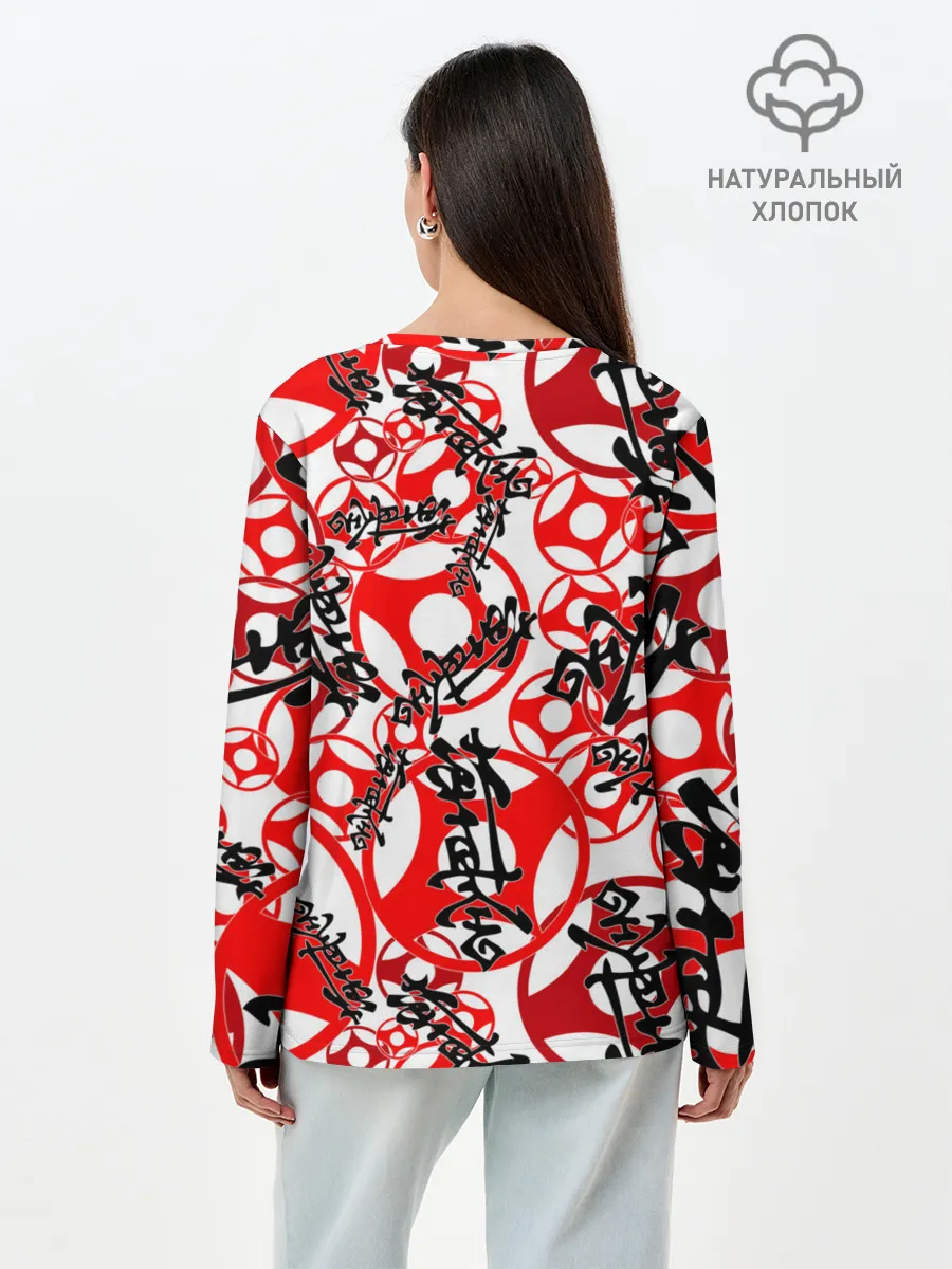 Лонгслив женский. Хлопок / Каратэ киокушинкай