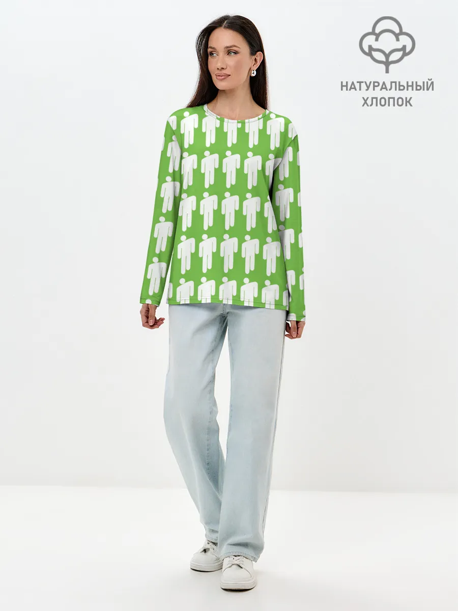 Лонгслив женский. Хлопок / Billie Eilish