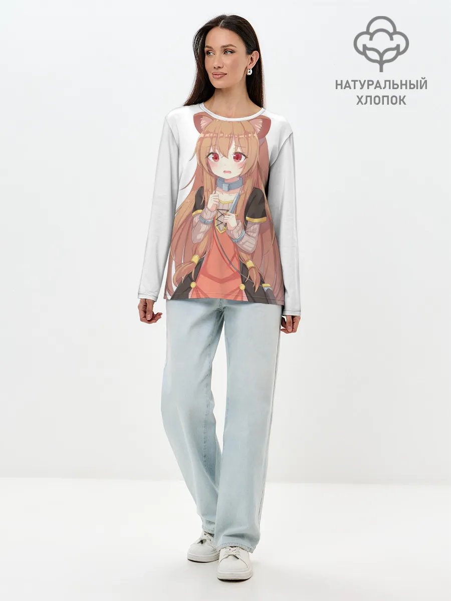 Лонгслив женский. Хлопок / Raphtalia