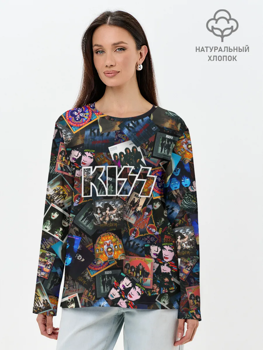 Лонгслив женский. Хлопок / Дискография KISS