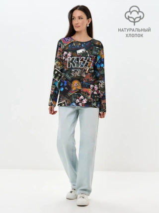 Лонгслив женский. Хлопок / Дискография KISS