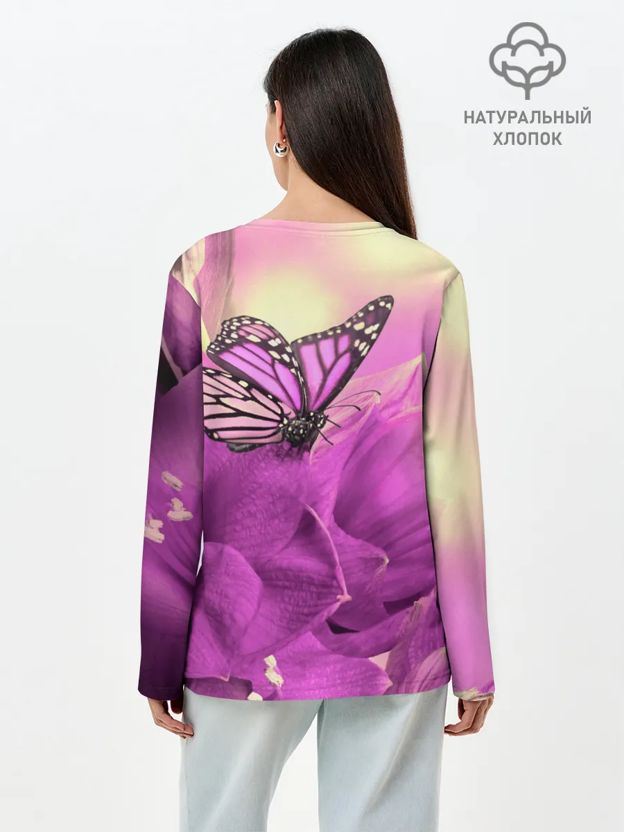 Лонгслив женский. Хлопок / BTS