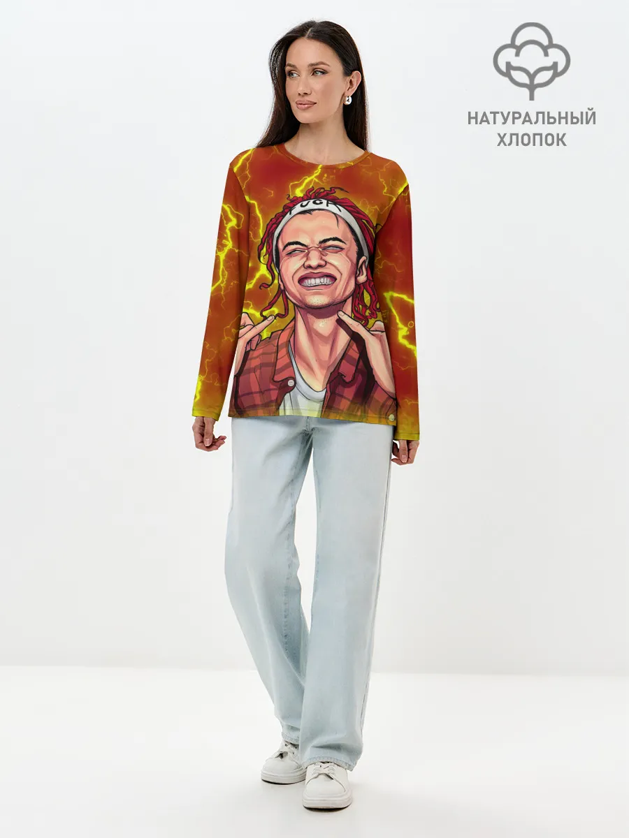Лонгслив женский. Хлопок / Gone.Fludd