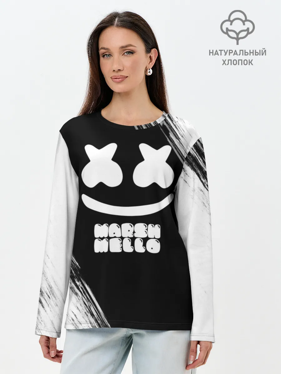 Лонгслив женский. Хлопок / Marshmello 4