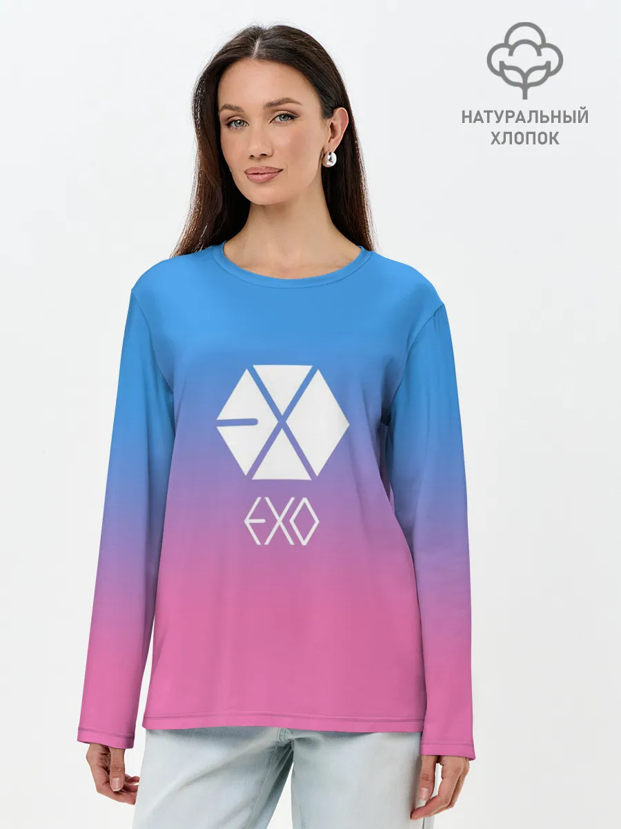 Лонгслив женский. Хлопок / EXO