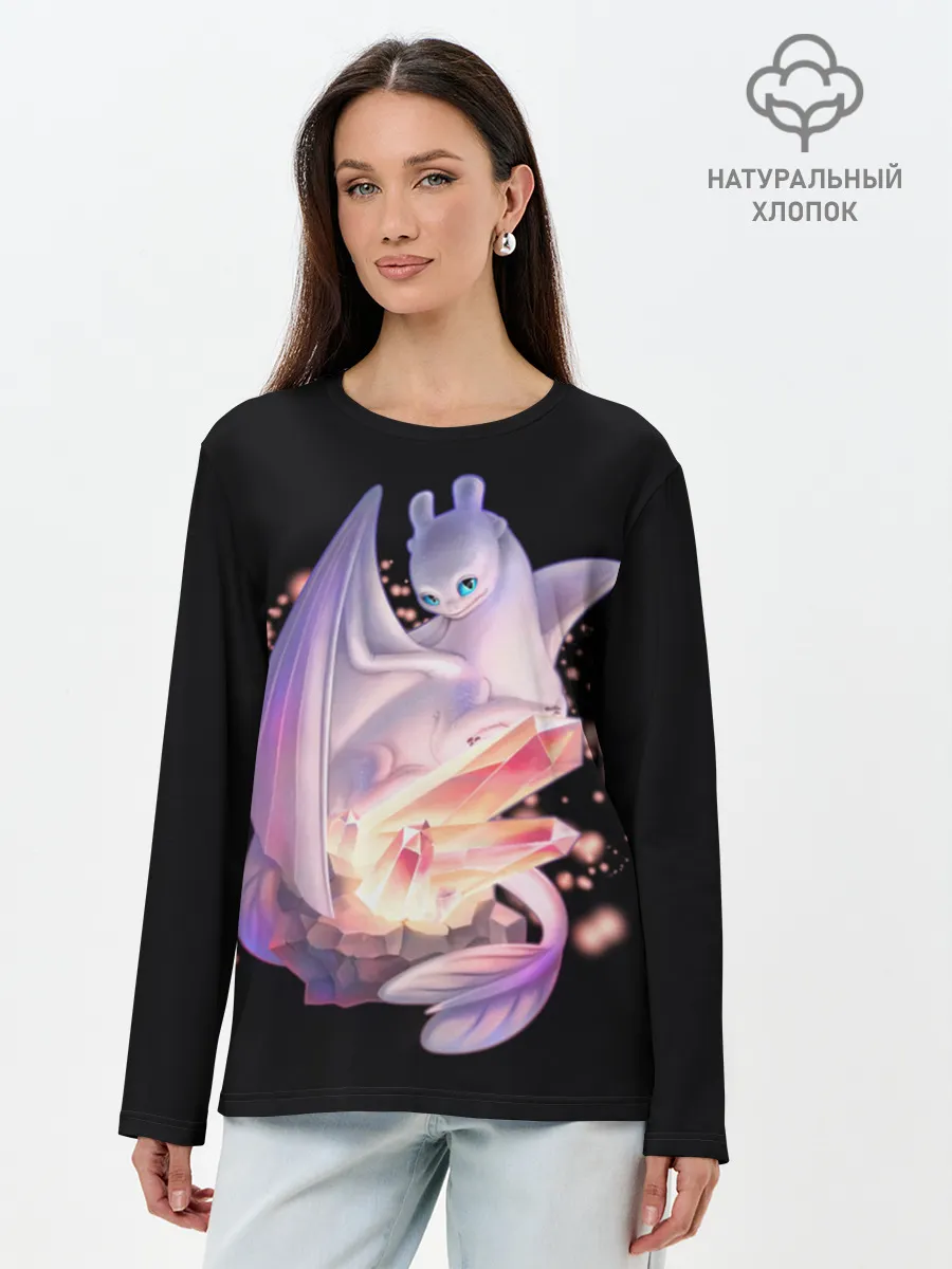 Лонгслив женский. Хлопок / дневная фурия