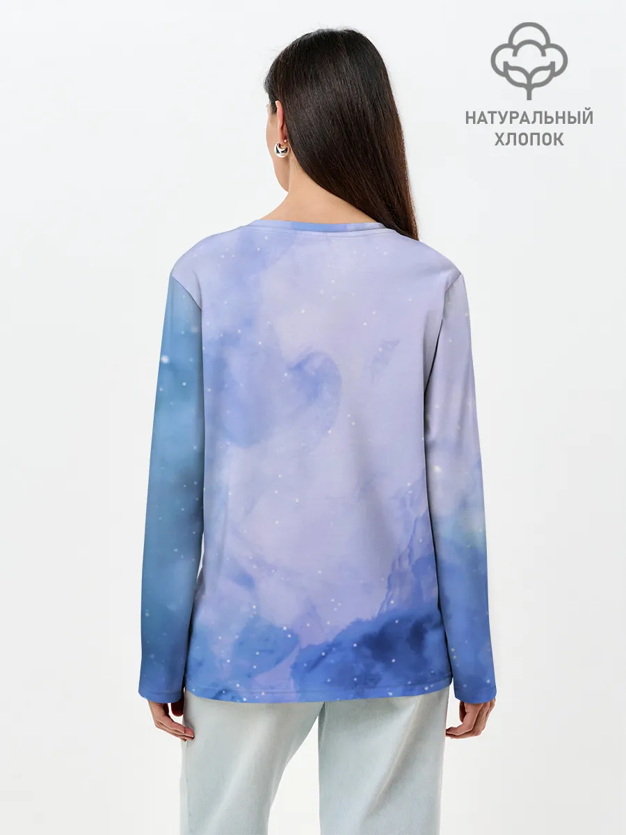 Лонгслив женский. Хлопок / ночная фурия