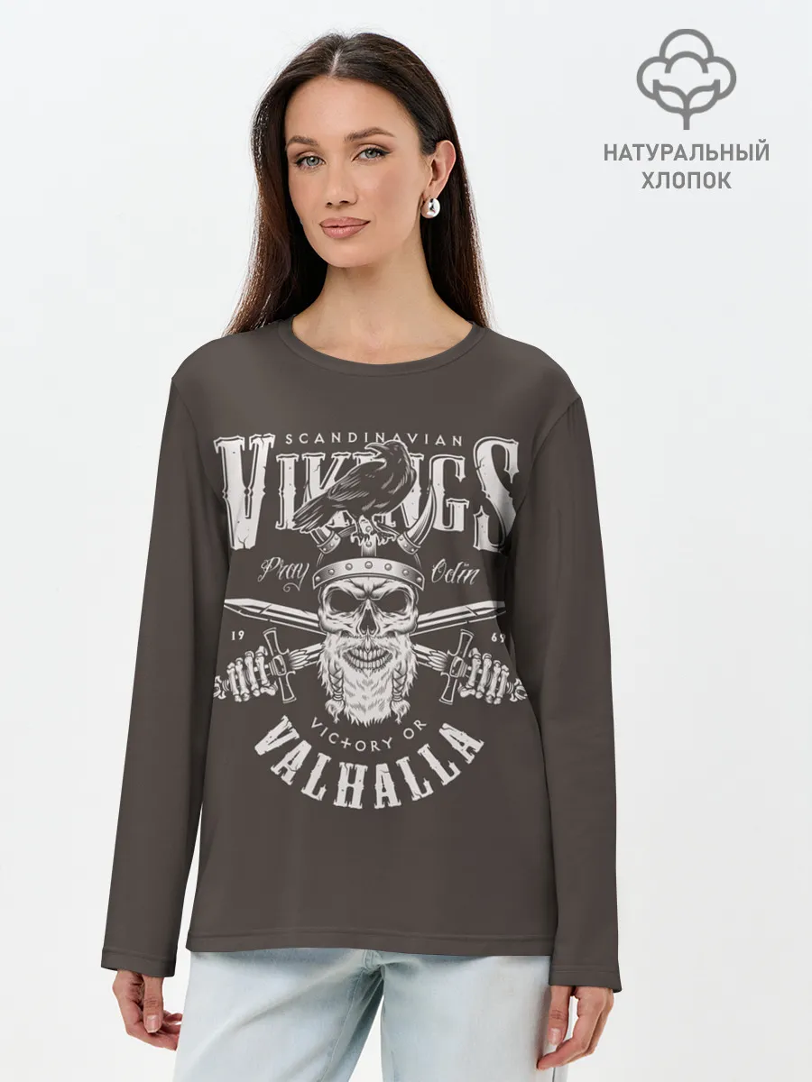 Лонгслив женский. Хлопок / Vikings