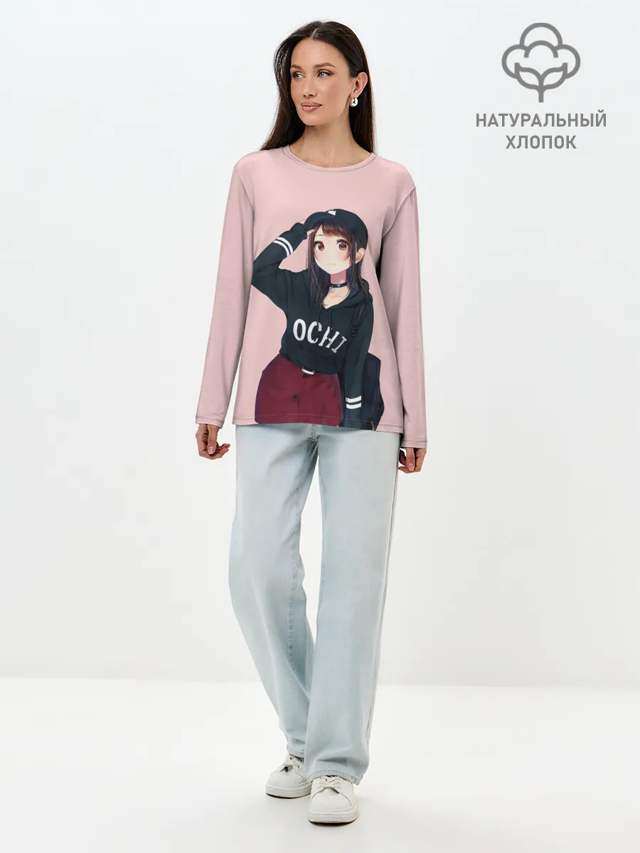 Лонгслив женский. Хлопок / Модница