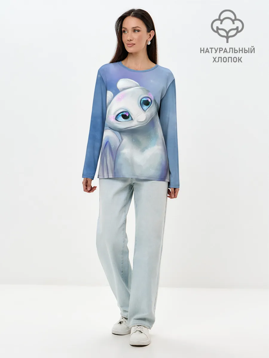 Лонгслив женский. Хлопок / дневная фурия