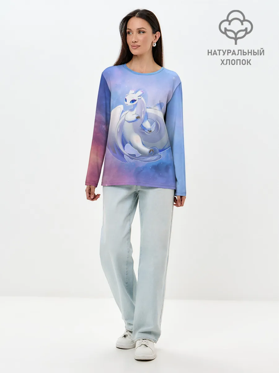 Лонгслив женский. Хлопок / дневная фурия