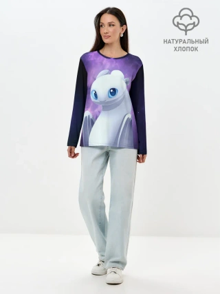 Лонгслив женский. Хлопок / дневная фурия