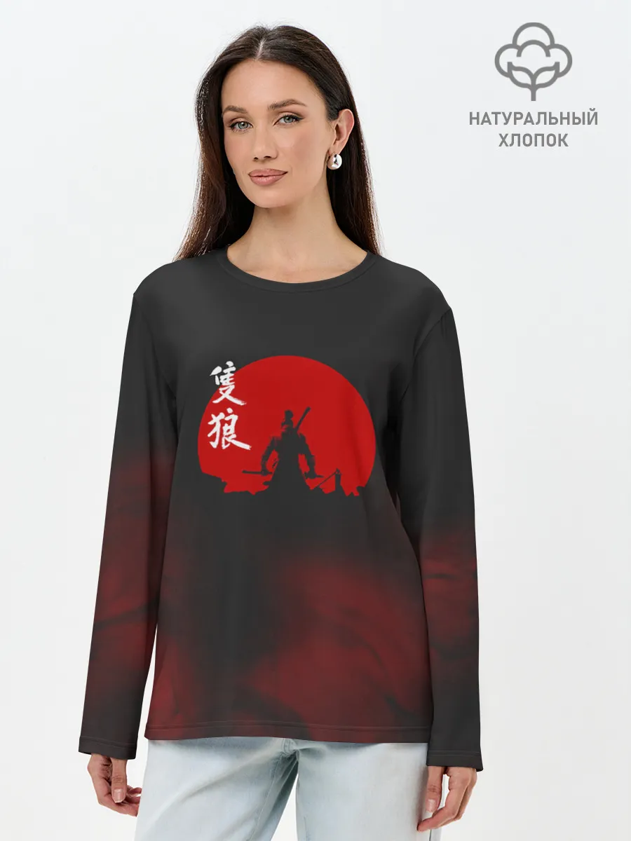 Лонгслив женский. Хлопок / Sekiro: Shadows Die Twice