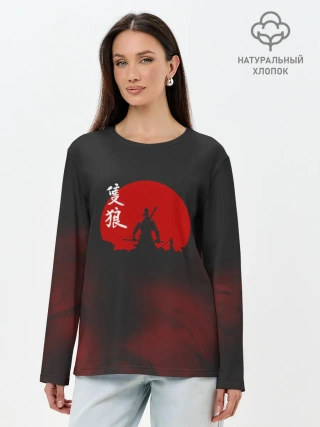 Лонгслив женский. Хлопок / Sekiro: Shadows Die Twice