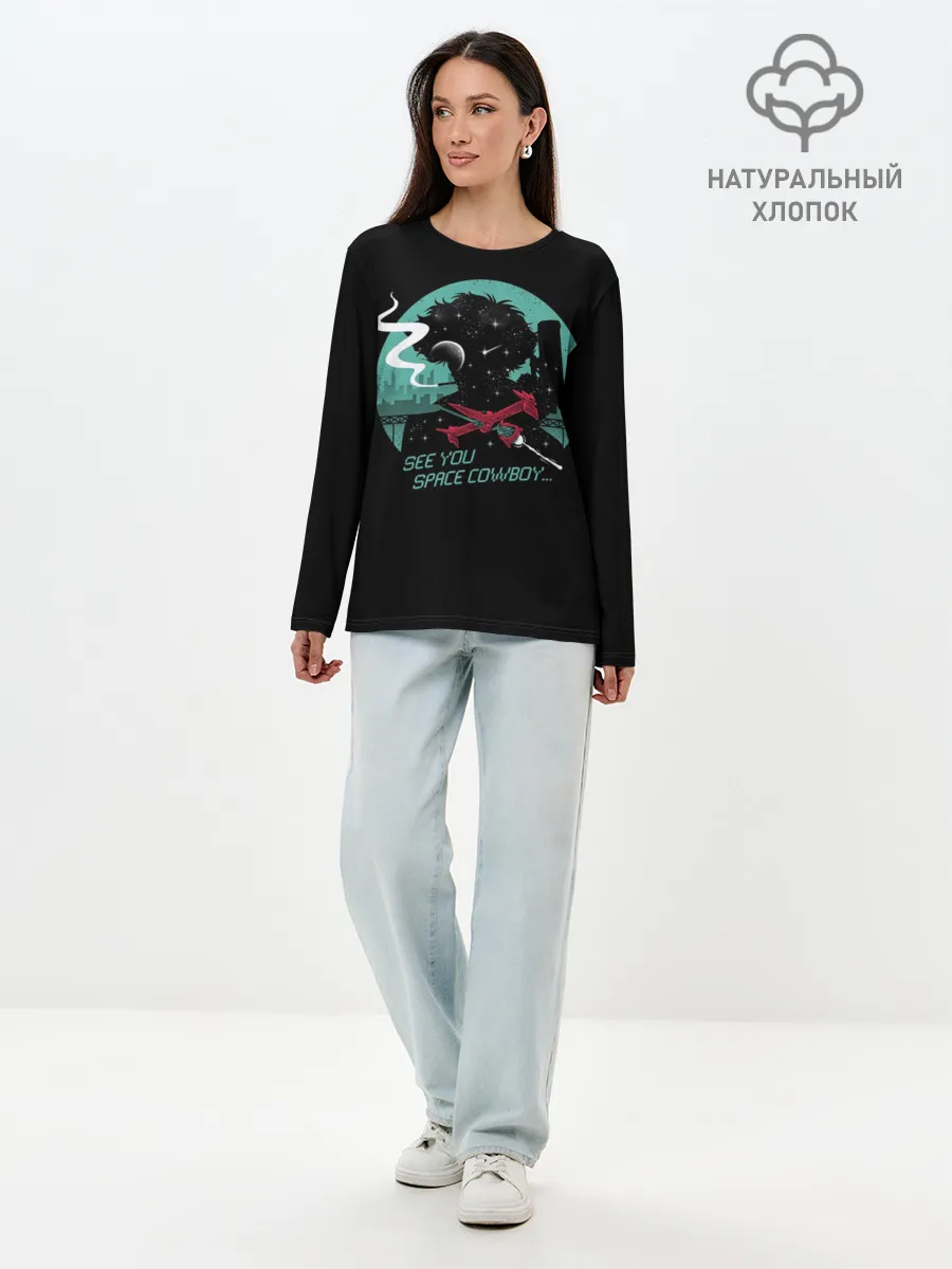 Лонгслив женский. Хлопок / Ковбой Бибоп