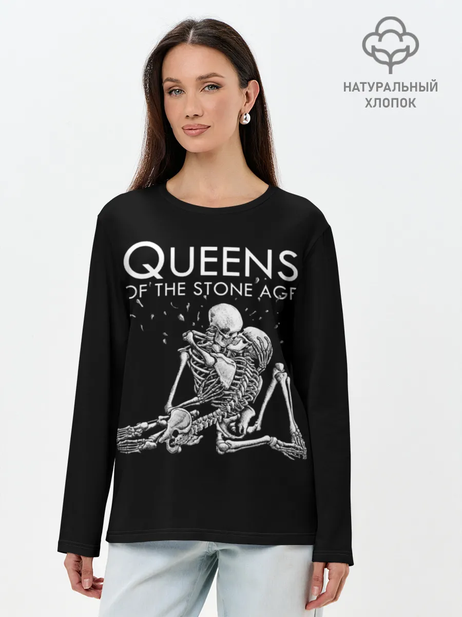 Лонгслив женский. Хлопок / Queens of the Stone Age