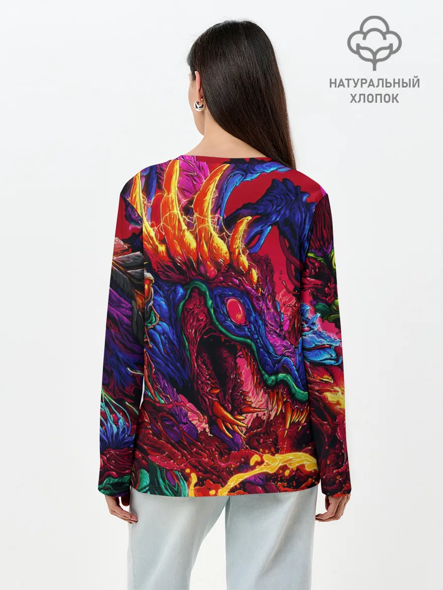 Лонгслив женский. Хлопок / Hyper Beast