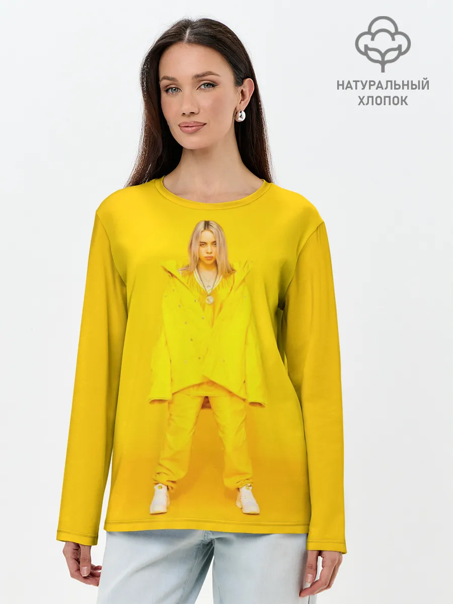 Лонгслив женский. Хлопок / Billie Eilish