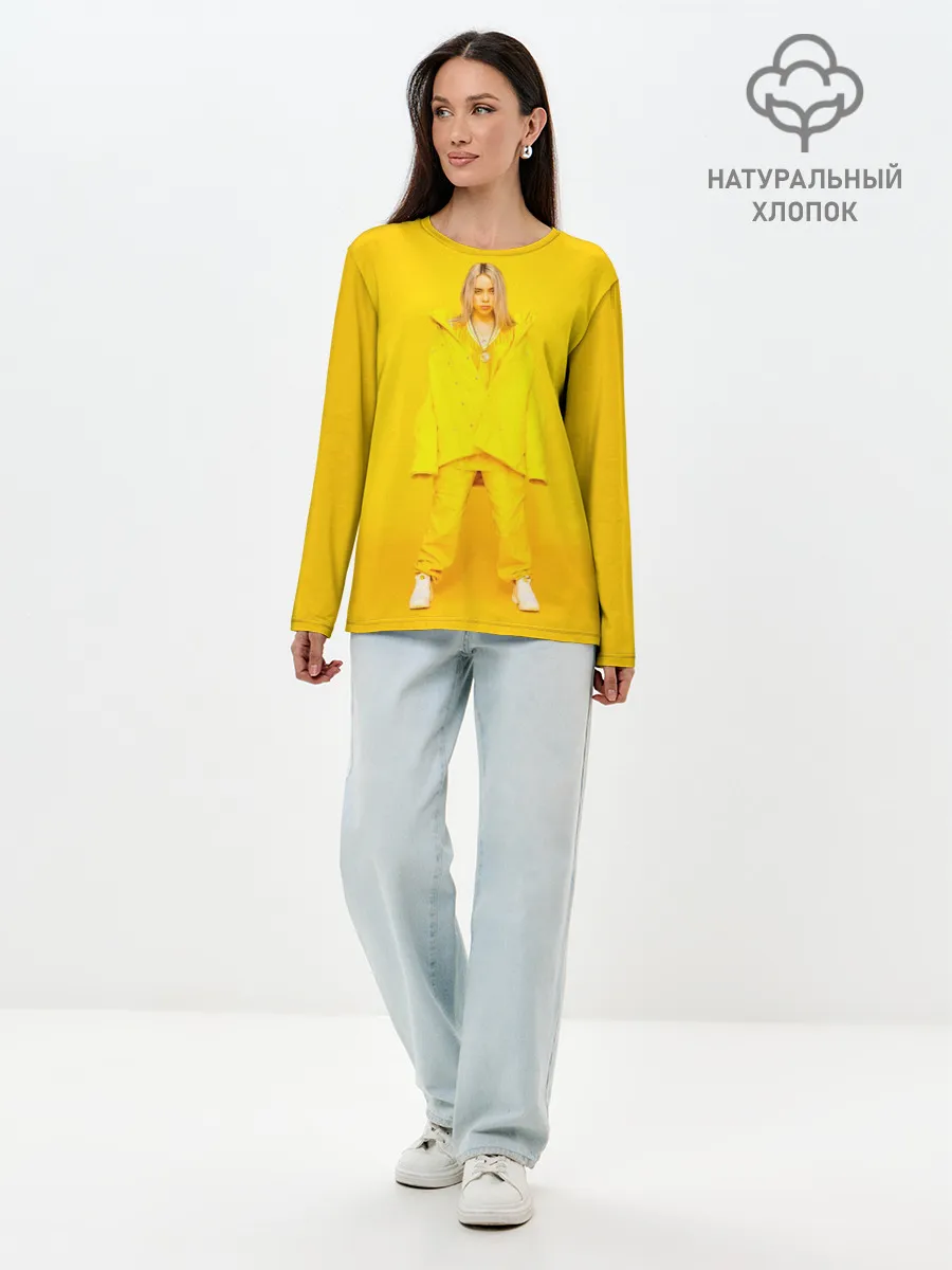 Лонгслив женский. Хлопок / Billie Eilish