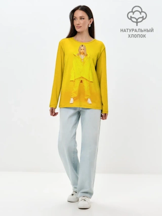 Лонгслив женский. Хлопок / Billie Eilish