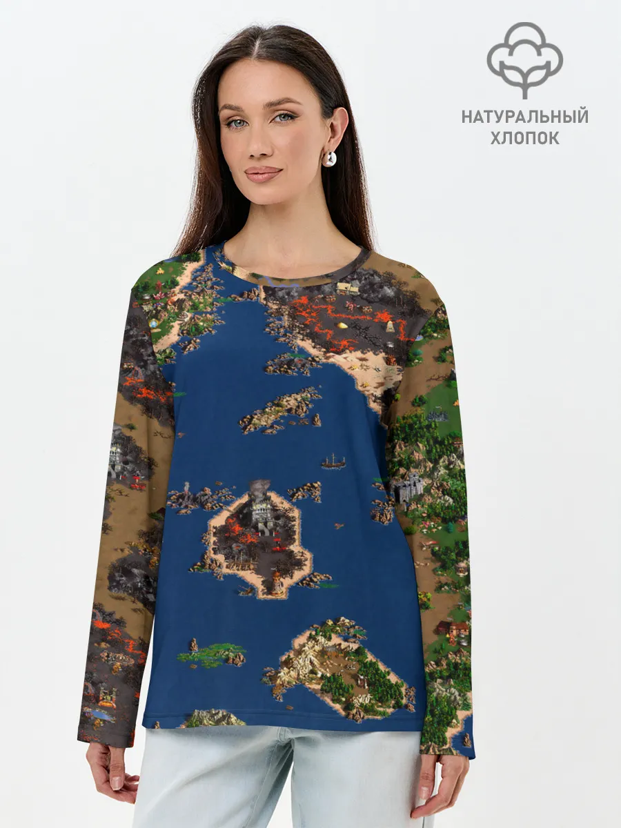 Лонгслив женский. Хлопок / heroes 3 game