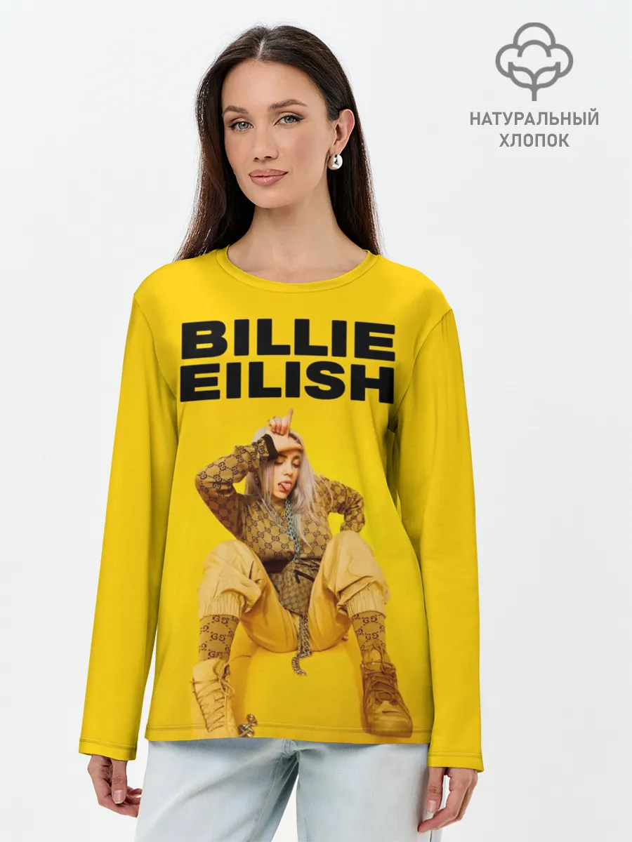 Лонгслив женский. Хлопок / Billie Eilish