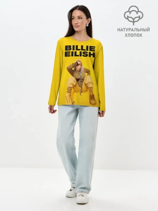 Лонгслив женский. Хлопок / Billie Eilish