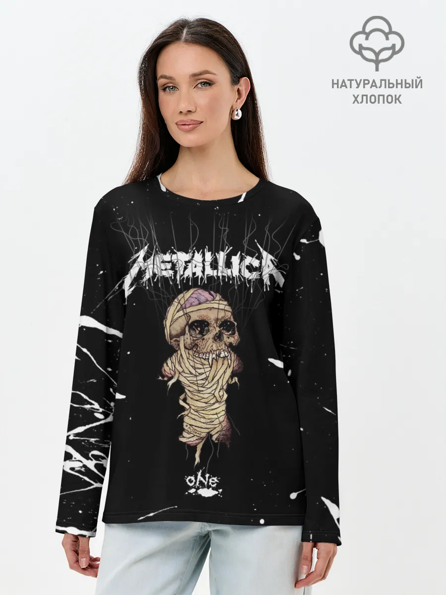 Лонгслив женский. Хлопок / METALLICA