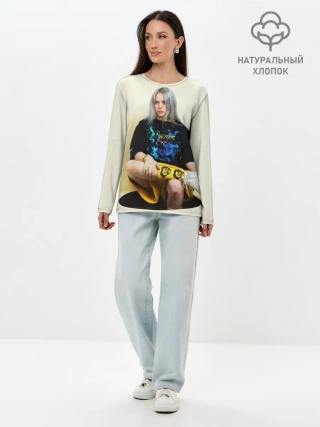 Лонгслив женский. Хлопок / Billie Eilish