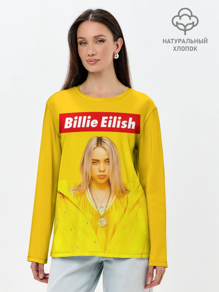Лонгслив женский. Хлопок / Billie Eilish