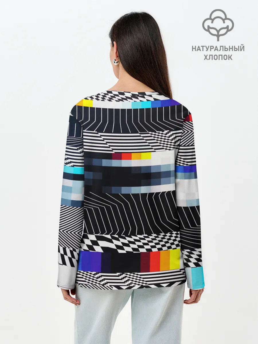 Лонгслив женский. Хлопок / Уличный стиль